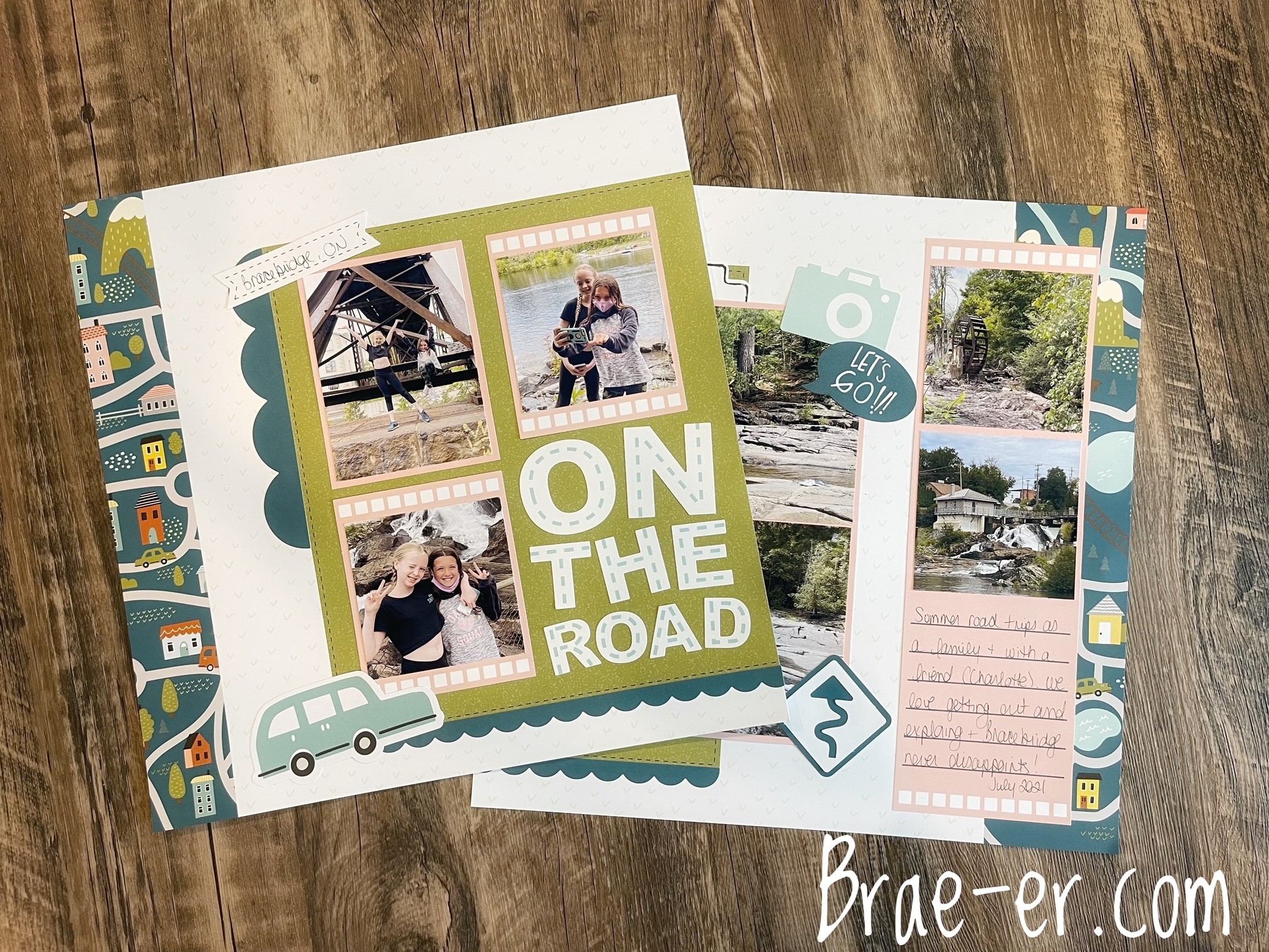 July Kit - Craft with Heart Layout Subscription - The Brae-er